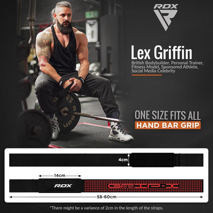 Weight Lifting Wrist Straps by RDX, Wrist Wraps Weight Lifting, Gym Wrist Straps
