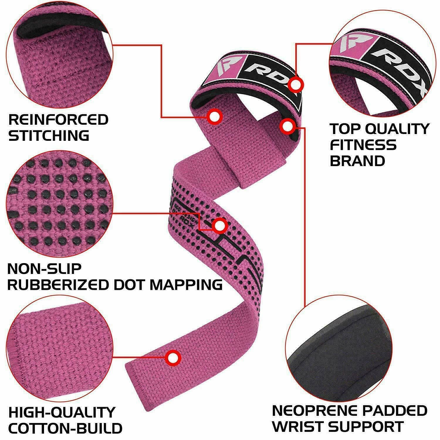 Weight Lifting Wrist Straps by RDX, Wrist Wraps Weight Lifting, Gym Wrist Straps