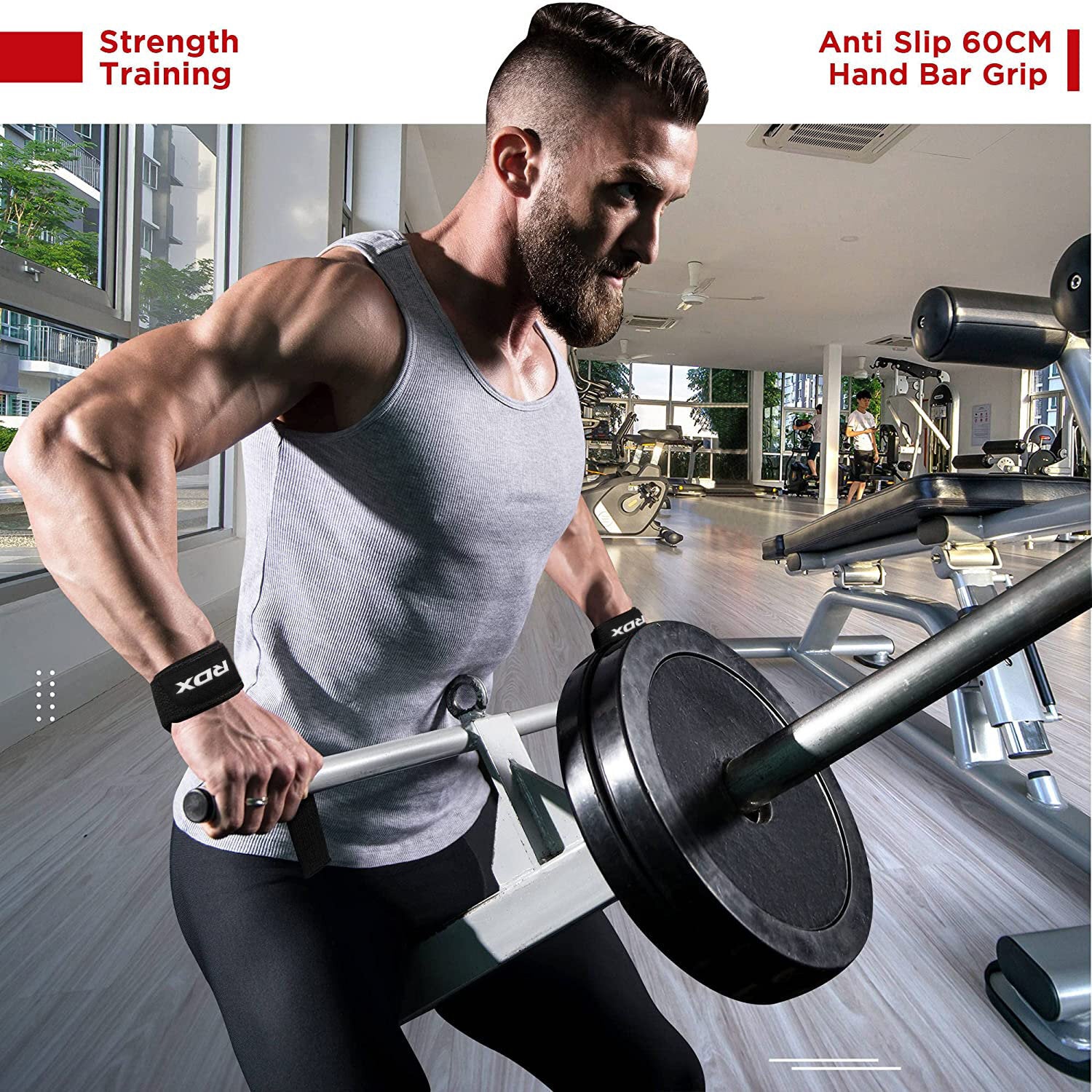 Weight Lifting Wrist Straps by RDX, Wrist Wraps Weight Lifting, Gym Wrist Straps