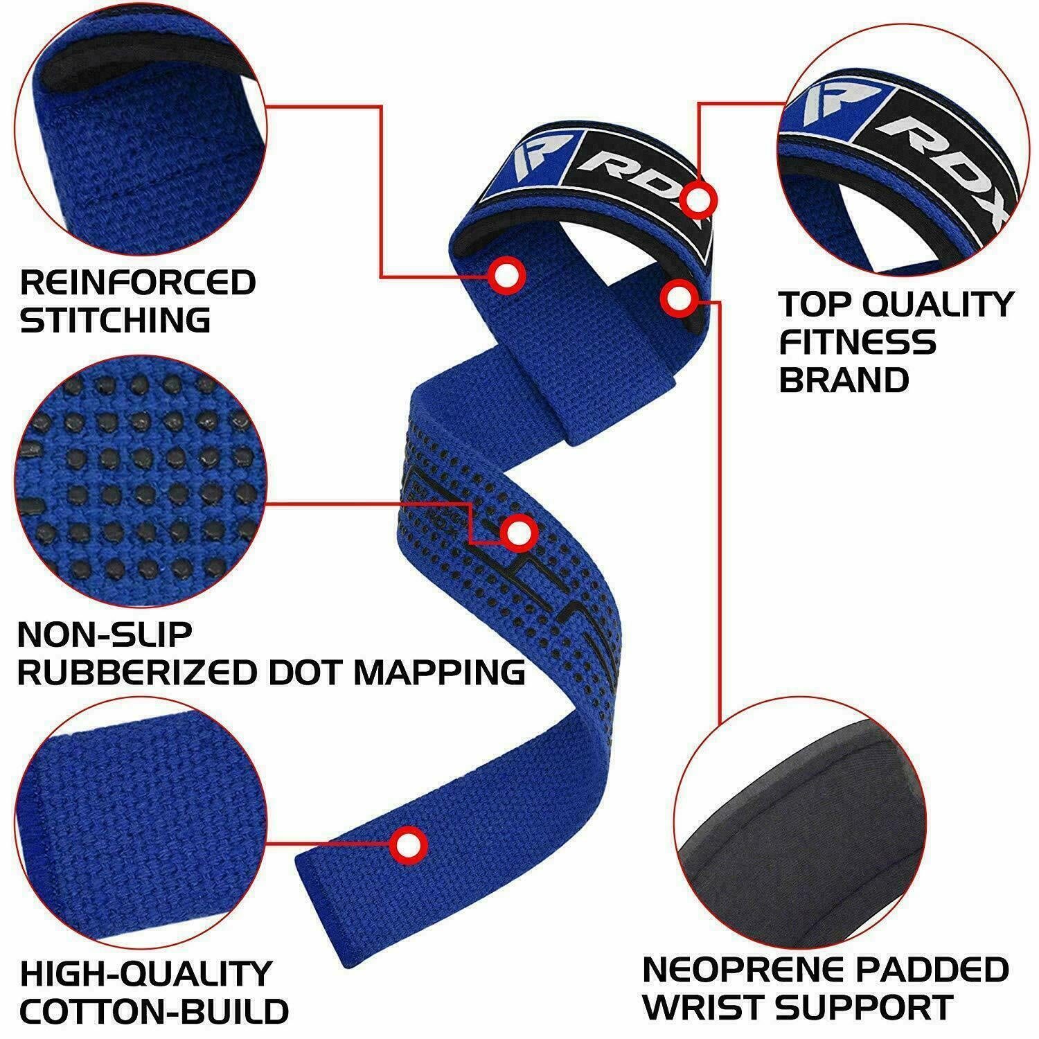 Weight Lifting Wrist Straps by RDX, Wrist Wraps Weight Lifting, Gym Wrist Straps
